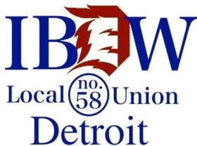 IBEW Local No. 58 Union Detroit Logo