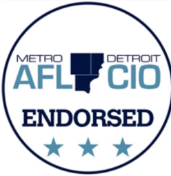 Metro Detroit AFL CIO Endorsement Logo 